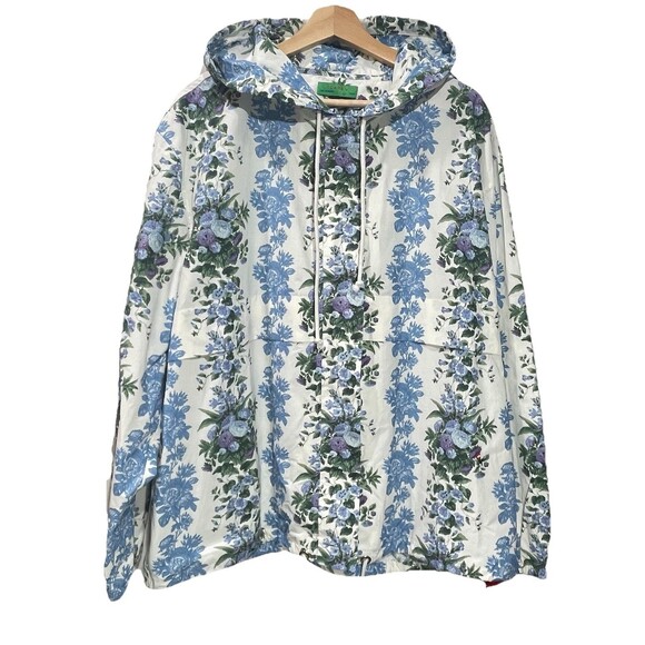 Clare V. Jackets & Blazers - NWOT Clare V. Theo Hooded Floral Windbreaker Anorak Jacket size XL / XXL